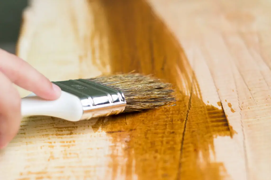 Solid stain over paint