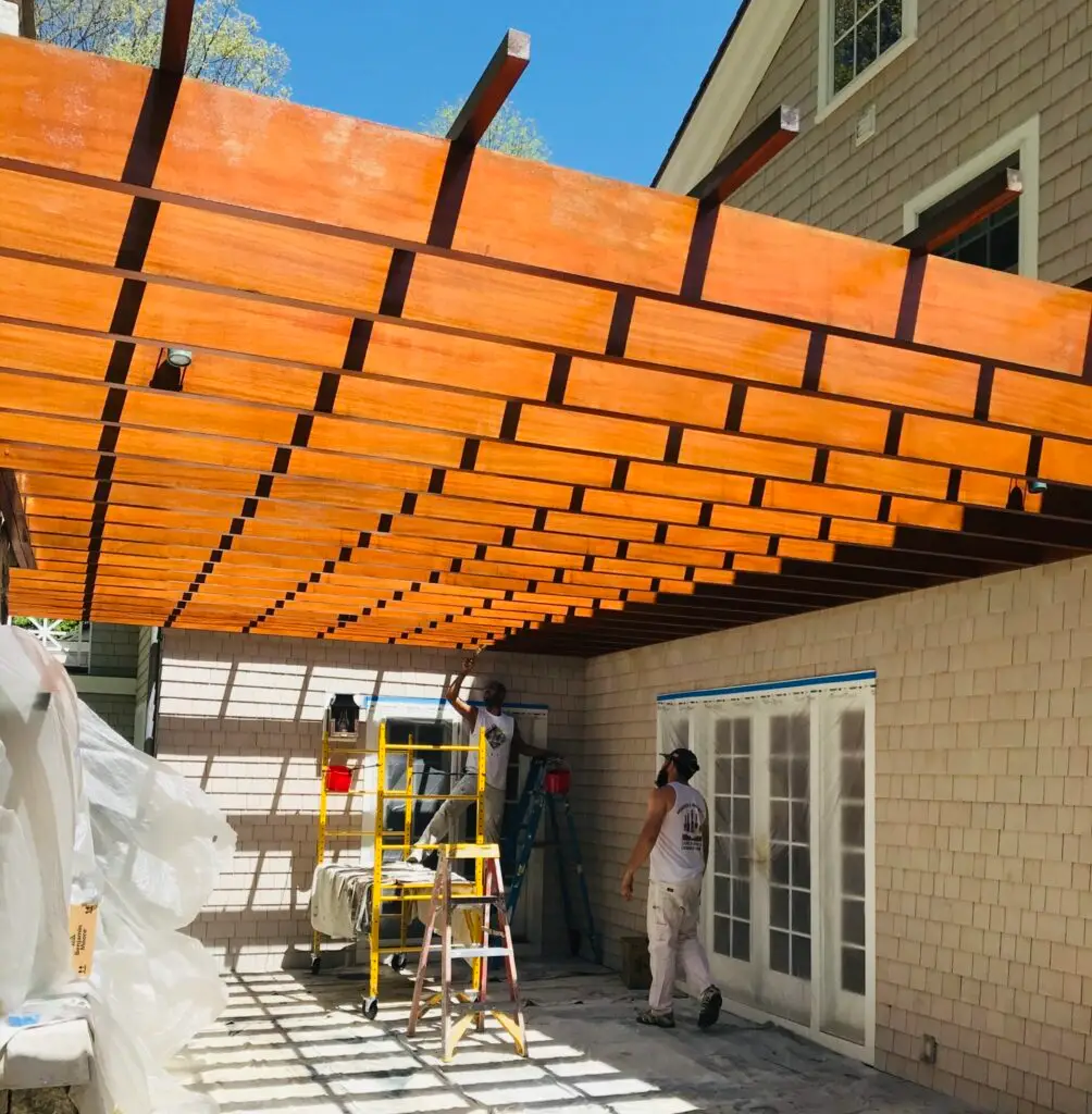 Can you paint a pergola