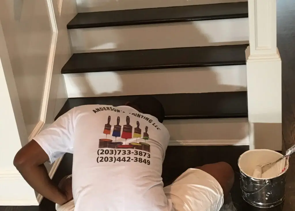 How to paint stair risers