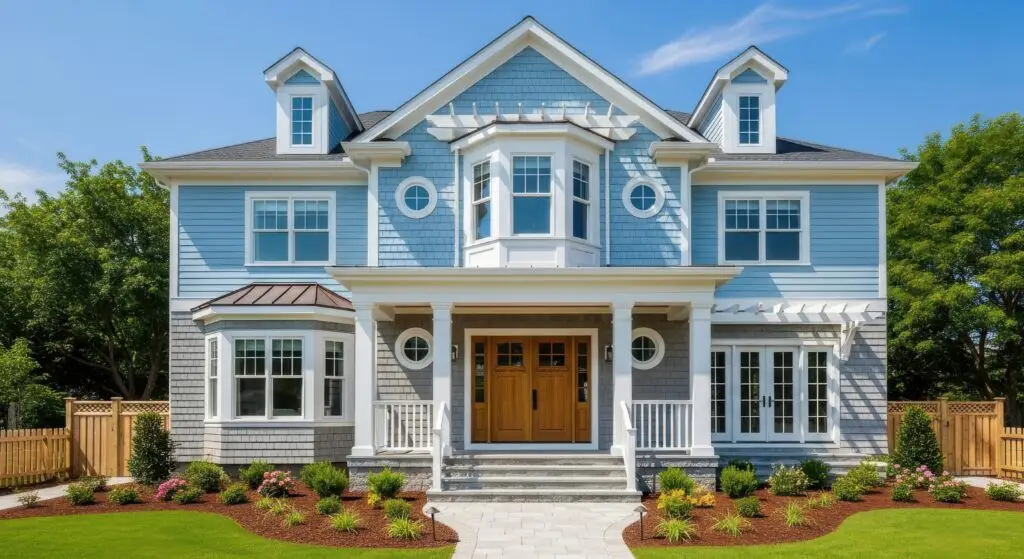 Two-tone house paint exterior modern