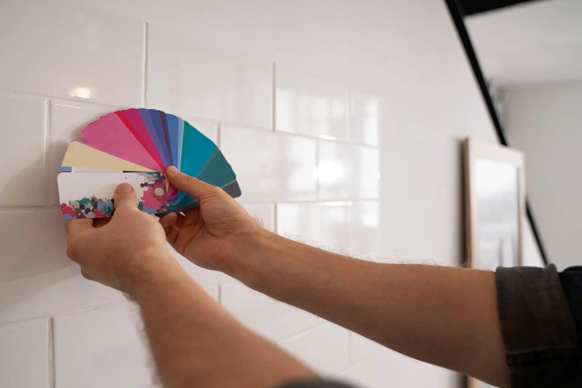 Spray Paint on Tiles
